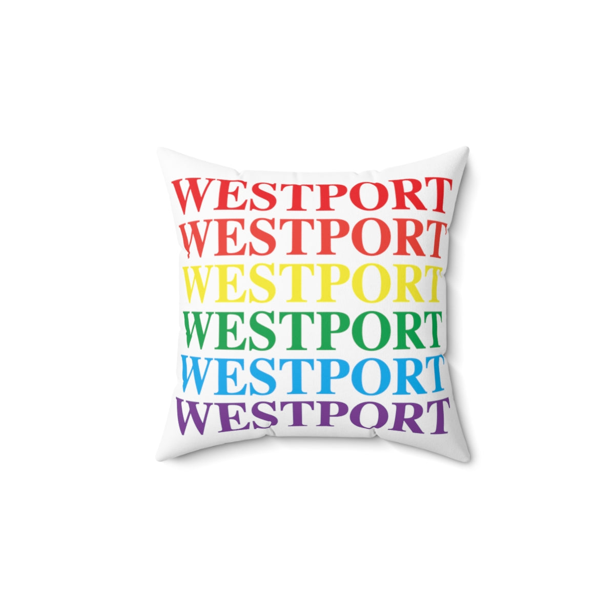 Westport Pride Spun Polyester Square Pillow