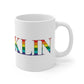 Franklin Rainbow White Ceramic Mug