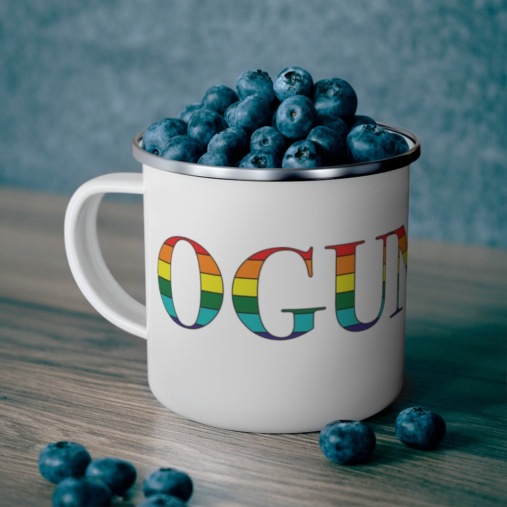 Ogunquit Rainbow Enamel Camping Mug