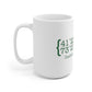 Danbury Coordinates White Ceramic Mug
