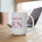 Just a kid from Darien White Ceramic Mug