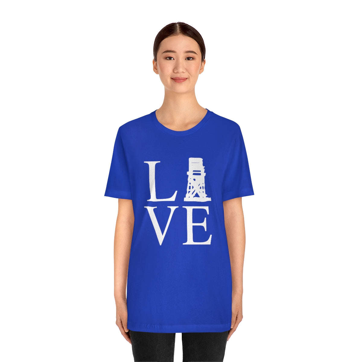 Fairfield Love (front) Unisex Jersey Short Sleeve Tee