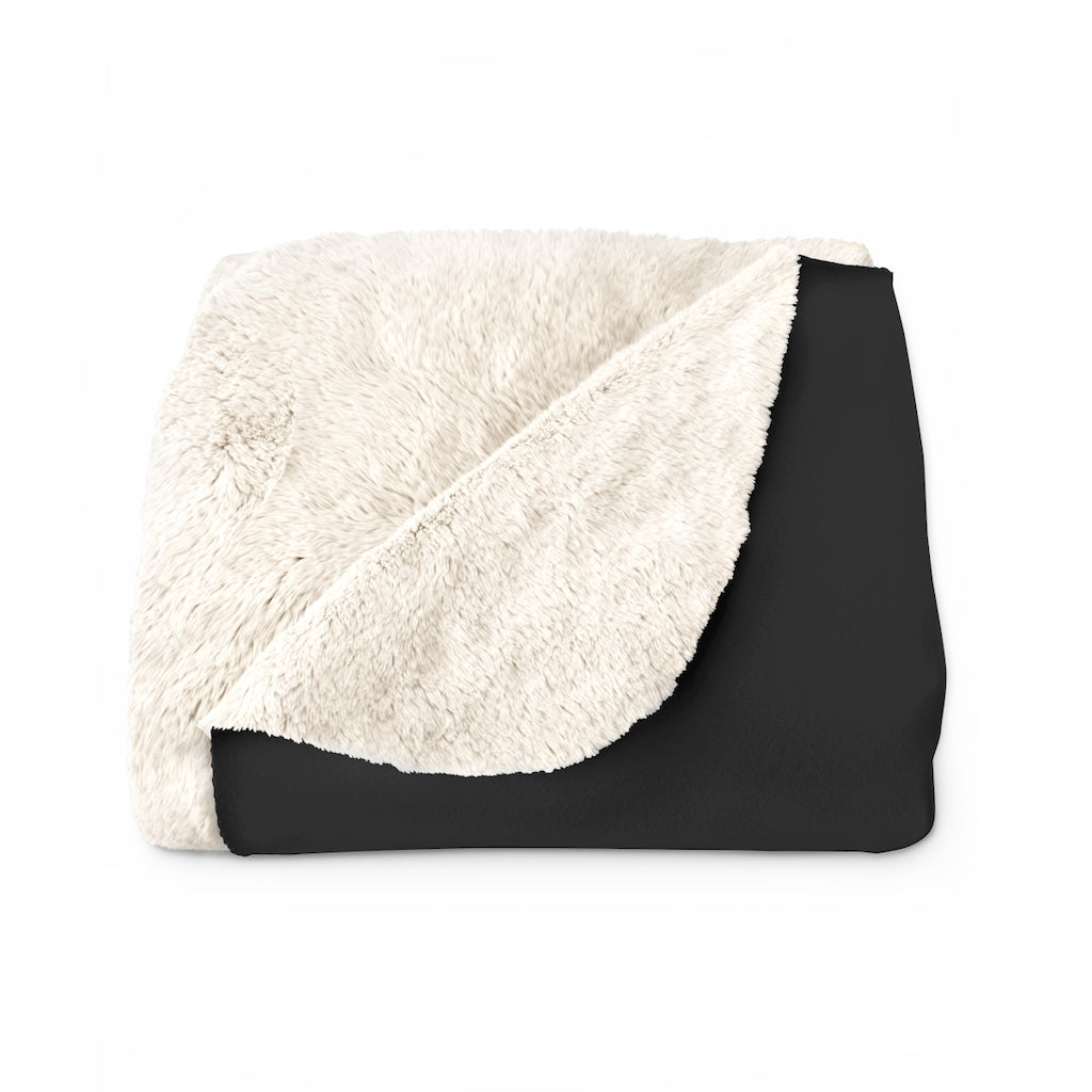 Maine Leaves Sherpa Fleece Blanket