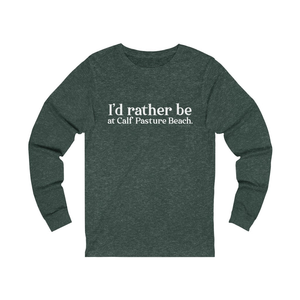 I'd rather be at Calf Pasture Beach   I’d rather be at Calf Pasture Beach.  Norwalk Connecticut tee shirts, hoodies sweatshirts, mugs and other apparel, home gifts and souvenirs. Proceeds of this collections goes to help Finding Norwalk and Finding Connecticut’s brand. Free USA shipping.