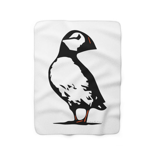 Atlantic puffin blanket