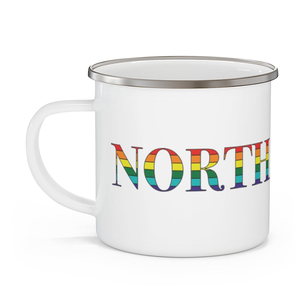 Northampton Rainbow Enamel Camping Mug