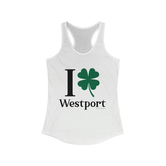 westport connecticut st patricks day shirt, i clover westport