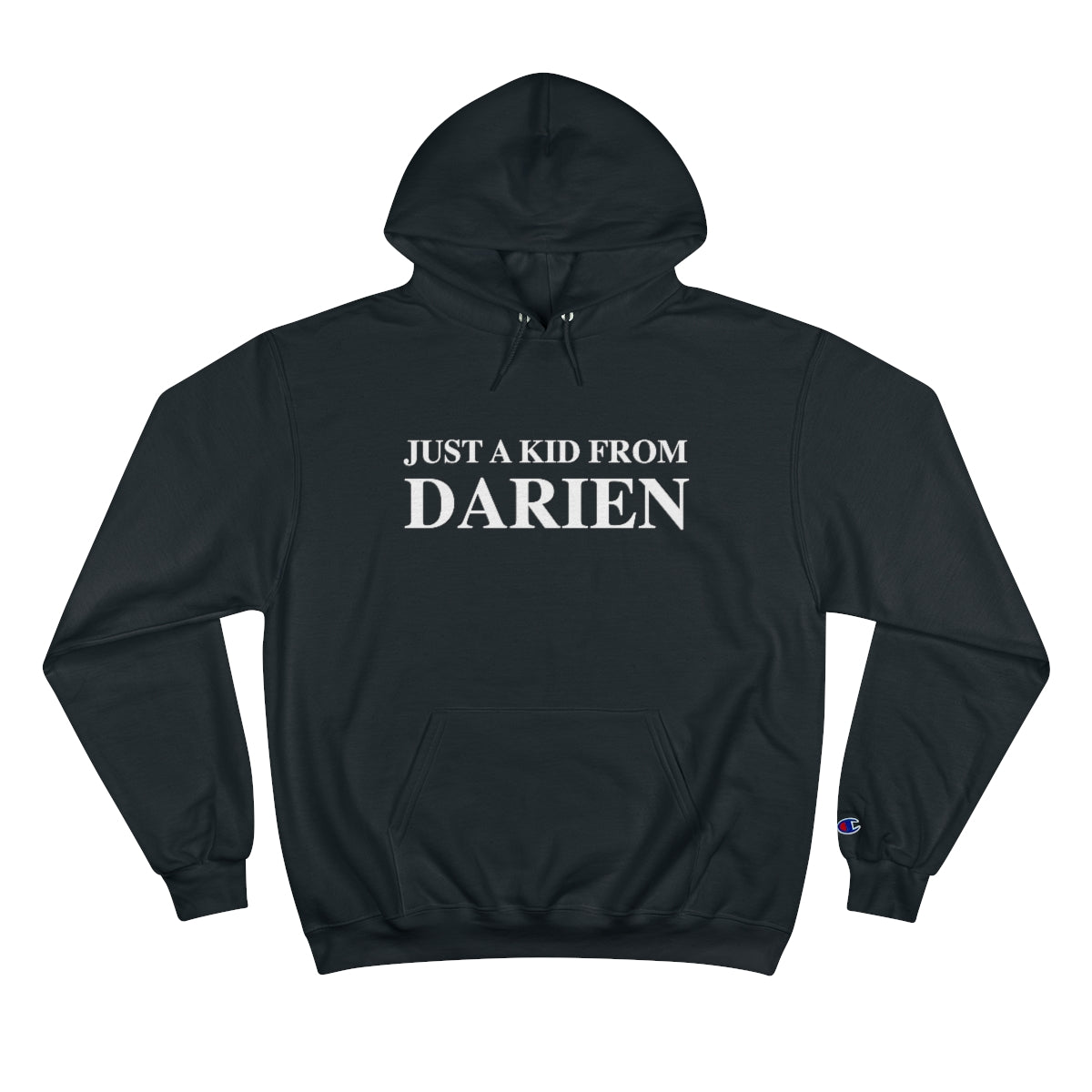 just a kid from darien ct hooded sweatshirt hoodie