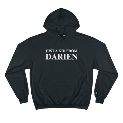 just a kid from darien ct hooded sweatshirt hoodie