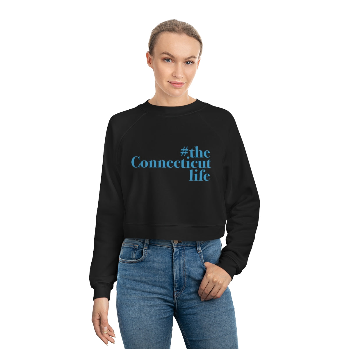 ct / conencticut womens cropped sweatshirt