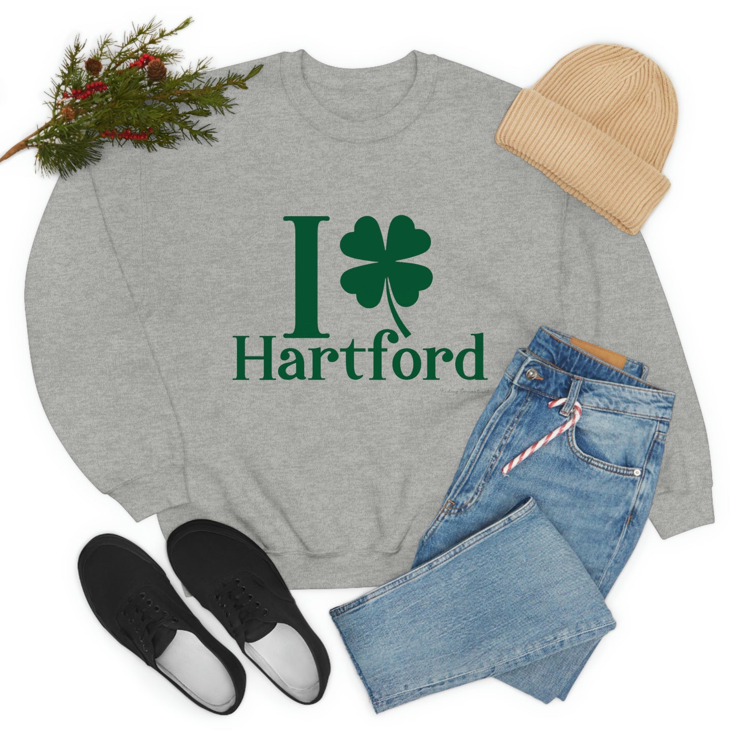 I Clover Hartford Unisex Heavy Blend™ Crewneck Sweatshirt