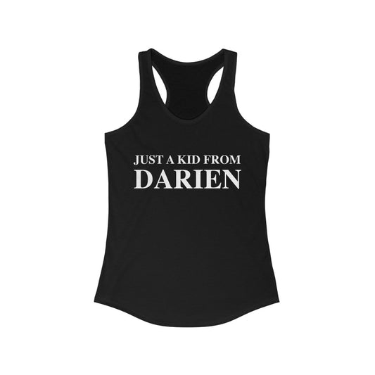 just a kid from darien womens tank top 