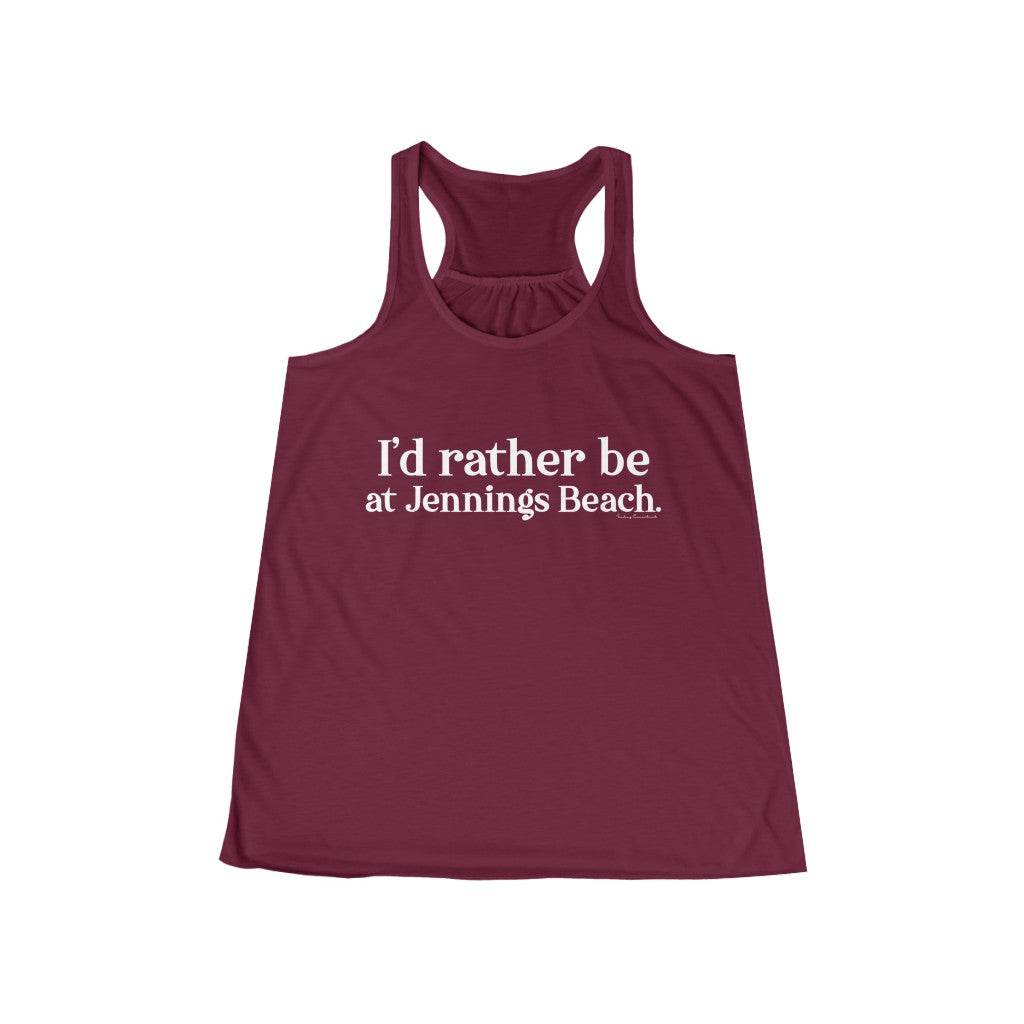 jennings beach fairfield ct / connecticut womens tank top shirt 