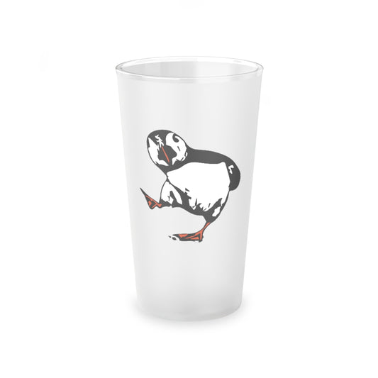 Puffin in step pint glass 