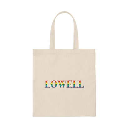 Lowell Rainbow Canvas Tote Bag