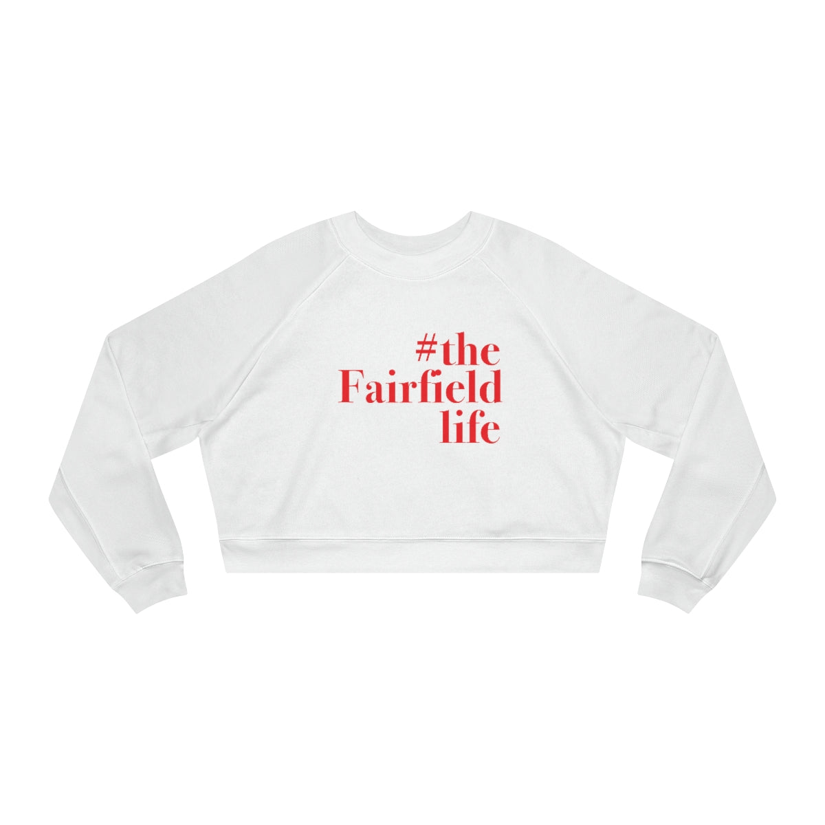 fairfield ct / connecticut womens cropped sweatshirt