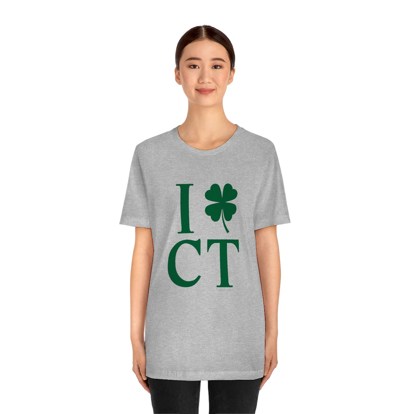 I Clover CT (Green) Unisex Jersey Short Sleeve Tee