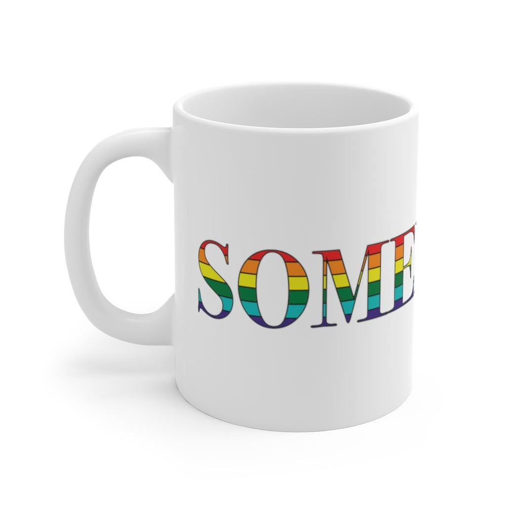 Somerville Rainbow White Ceramic Mug