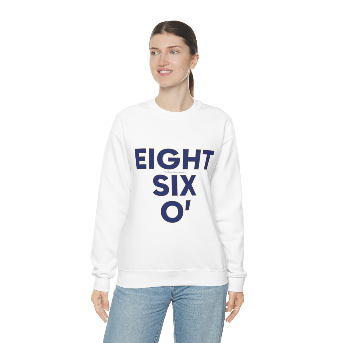 eight six o' 860 // connecticut unisex sweatshirt // finding connecticut 