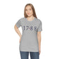 1788 Connecticut - Blue Unisex Jersey Short Sleeve Tee