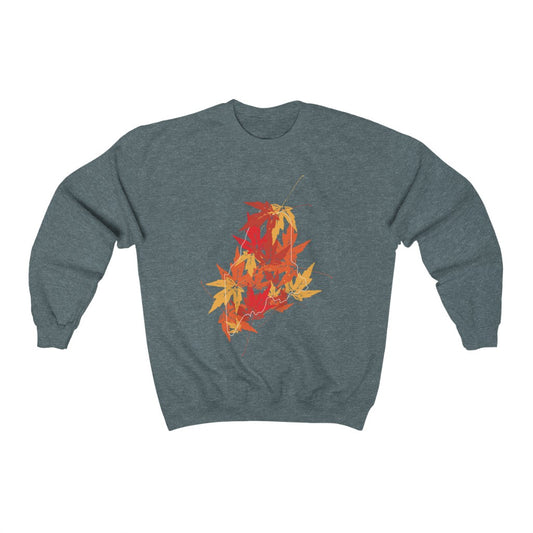 Maine leaves Sweatshirt