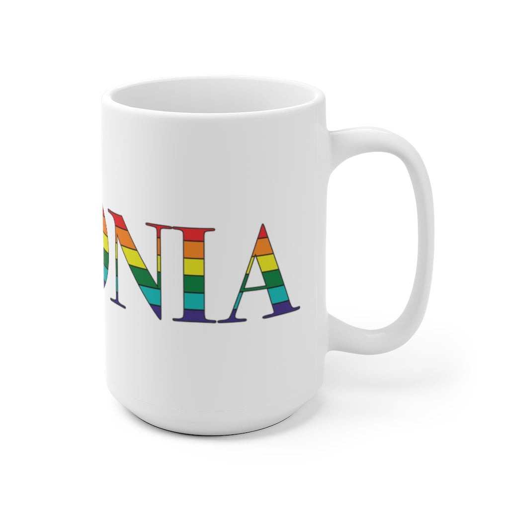 Laconia Rainbow White Ceramic Mug