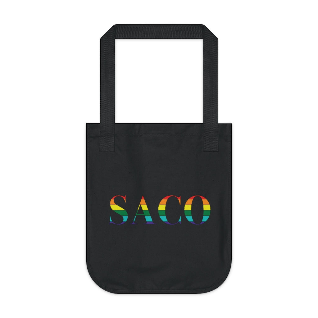 Saco Rainbow Organic Canvas Tote Bag