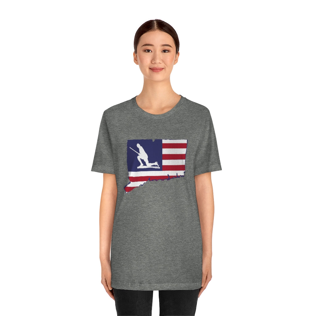 Minuteman Connecticut Flag Unisex Jersey Short Sleeve Tee