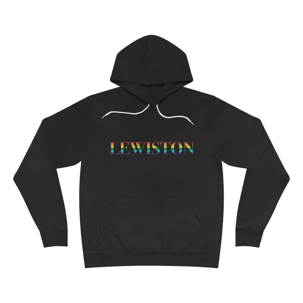 Lewiston Rainbow Unisex Sponge Fleece Pullover Hoodie