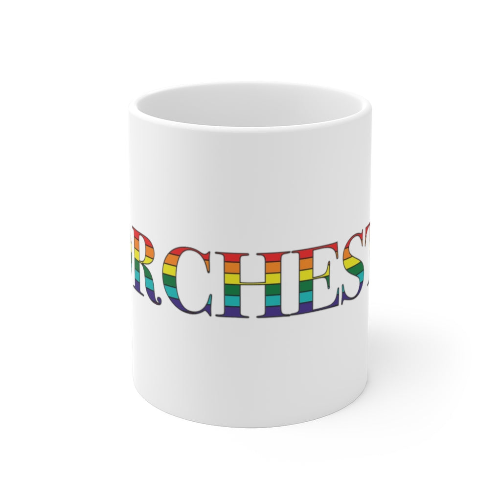 Worchester Rainbow White Ceramic Mug