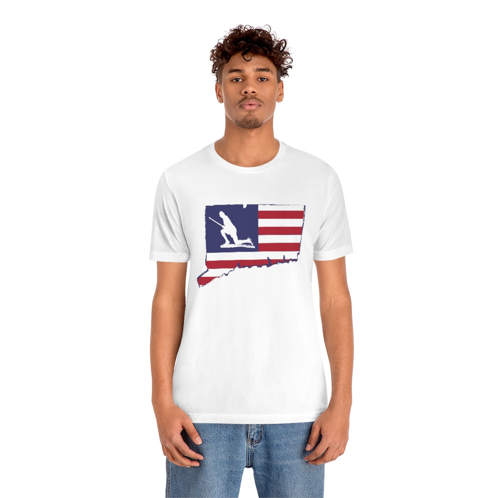 Minuteman Connecticut Flag Unisex Jersey Short Sleeve Tee