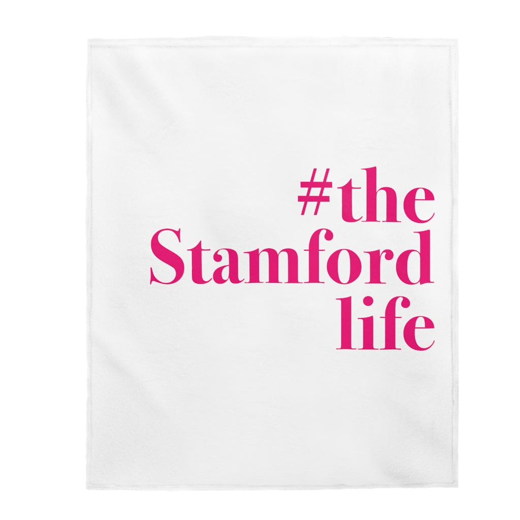 #thestamfordlife Velveteen Plush Blanket