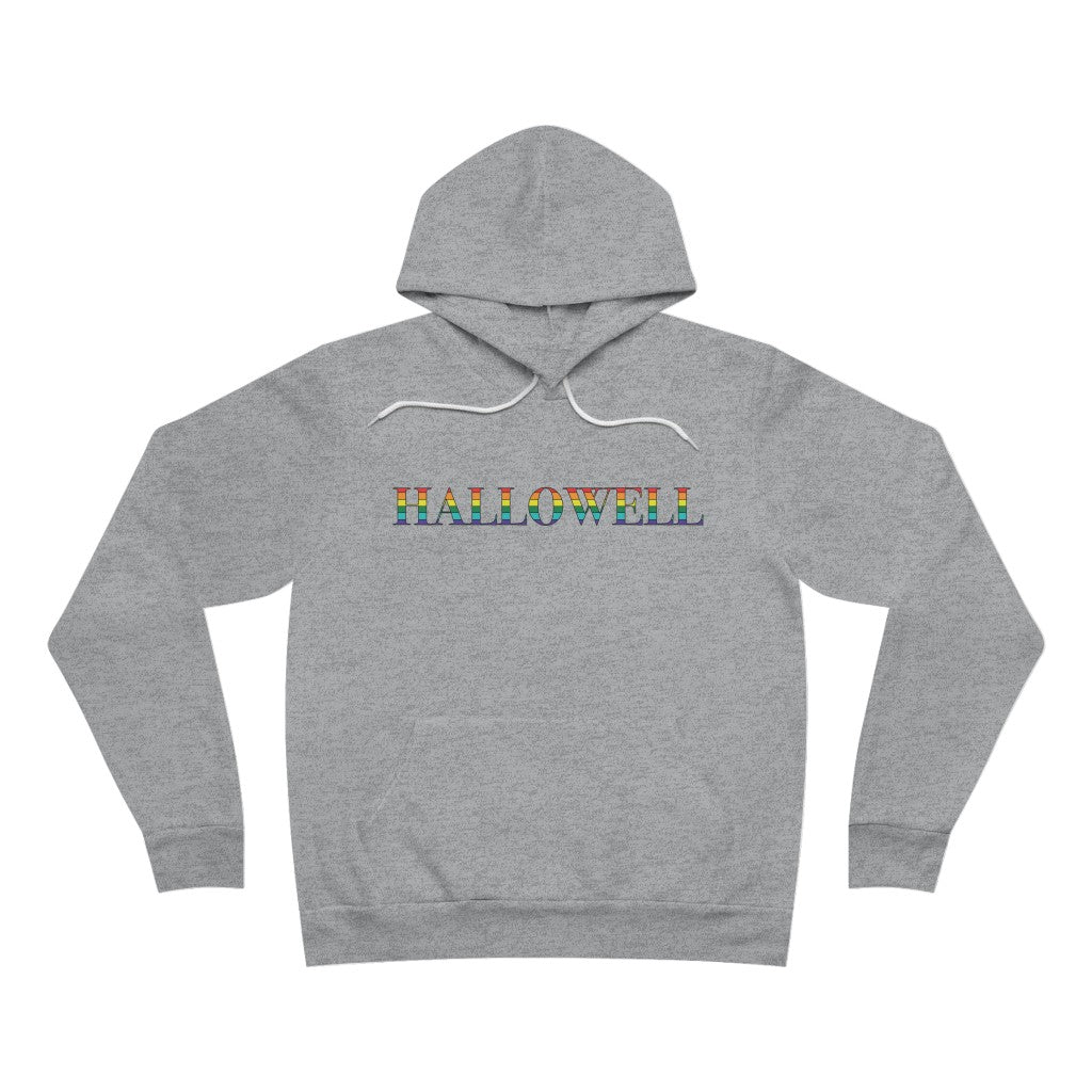 Hallowell Rainbow Unisex Sponge Fleece Pullover Hoodie