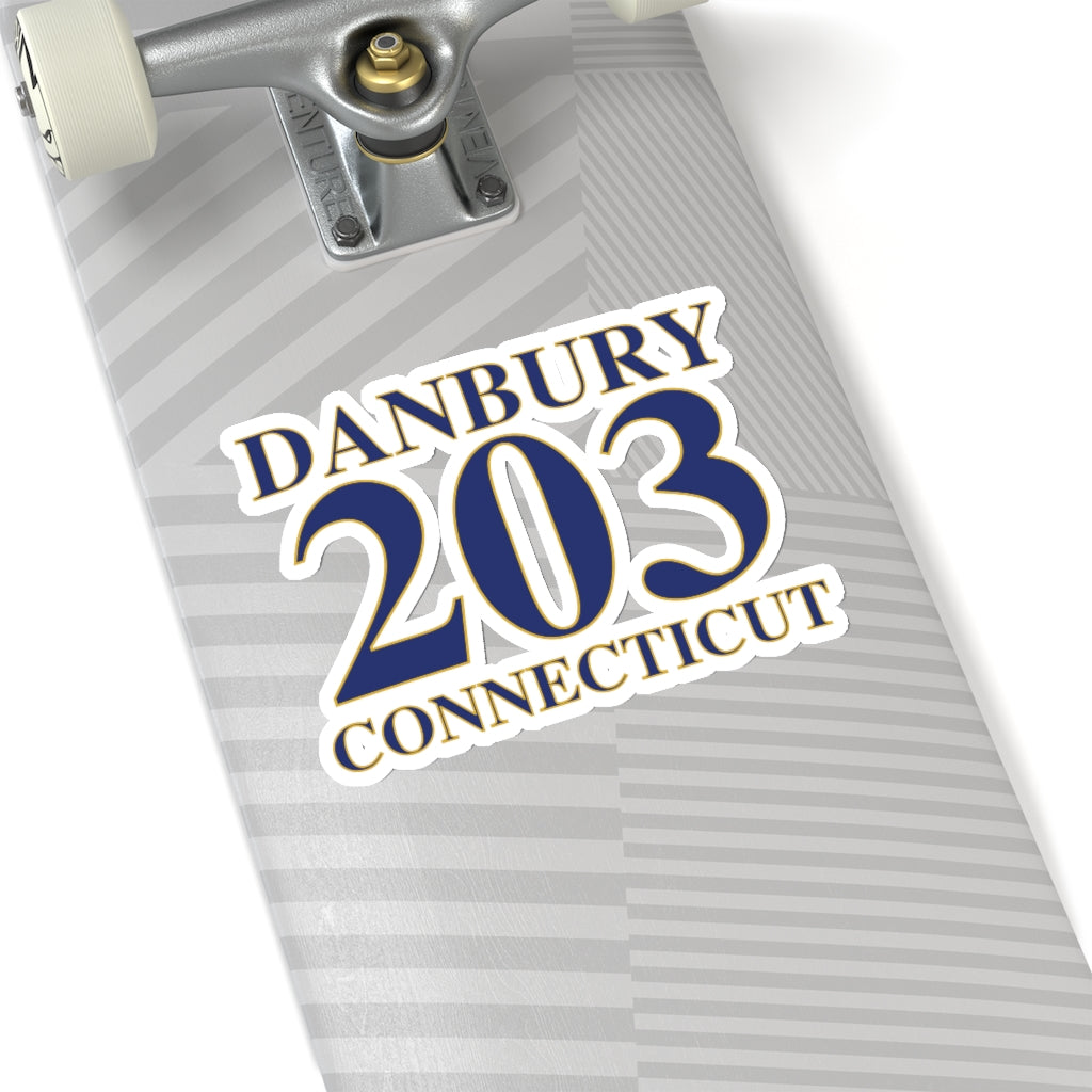 Danbury 203 Connecticut Kiss-Cut Stickers