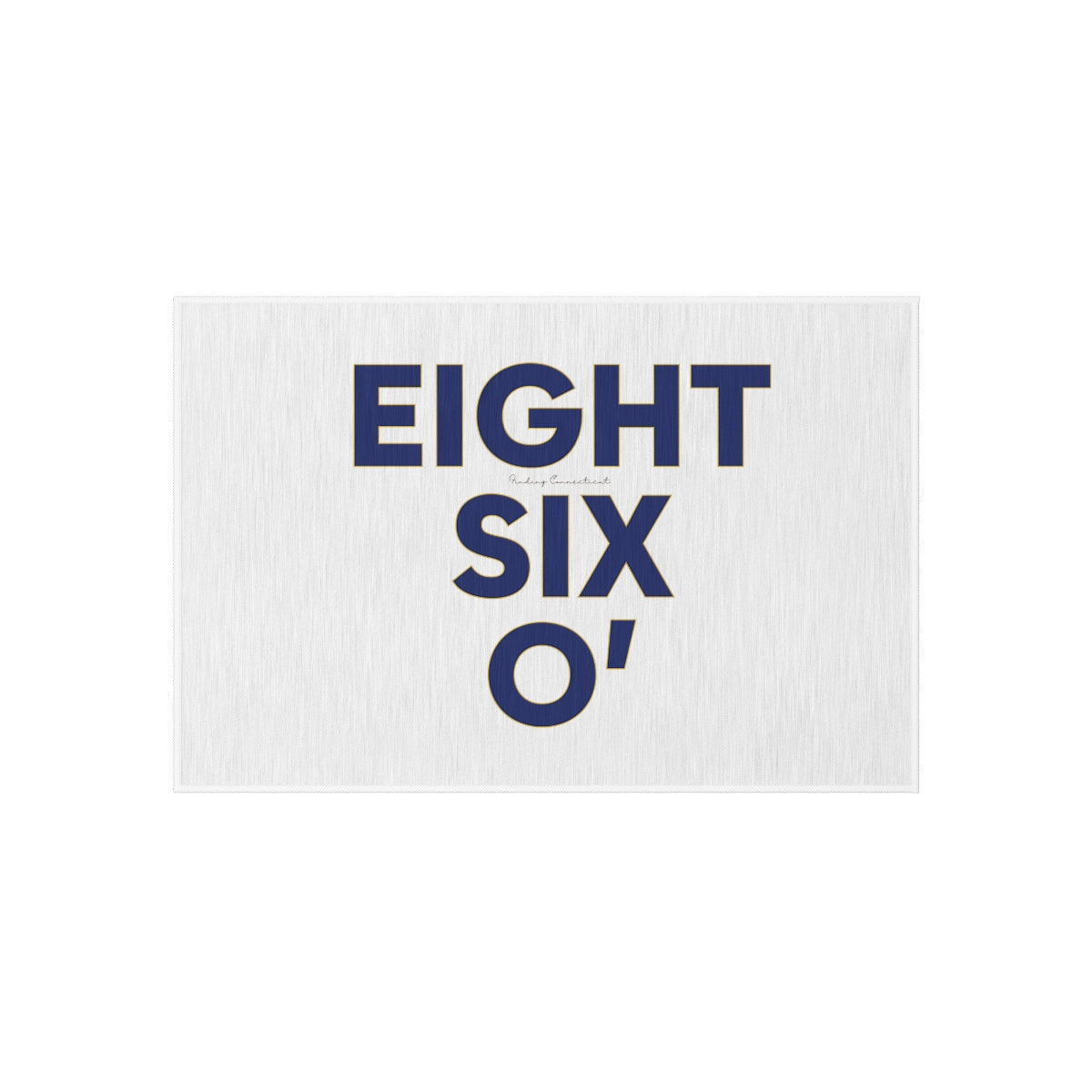 eight six oh / 860 / ct / connecticut out door rug mat 