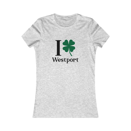 westport connecticut st patricks day shirt, i clover westport