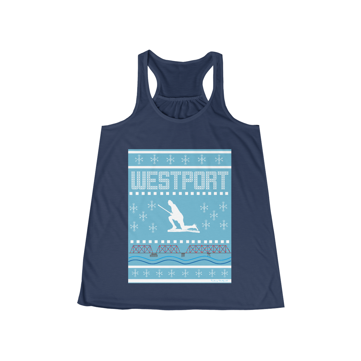 Westport Ugly Holiday Women's Flowy Racerback Tank