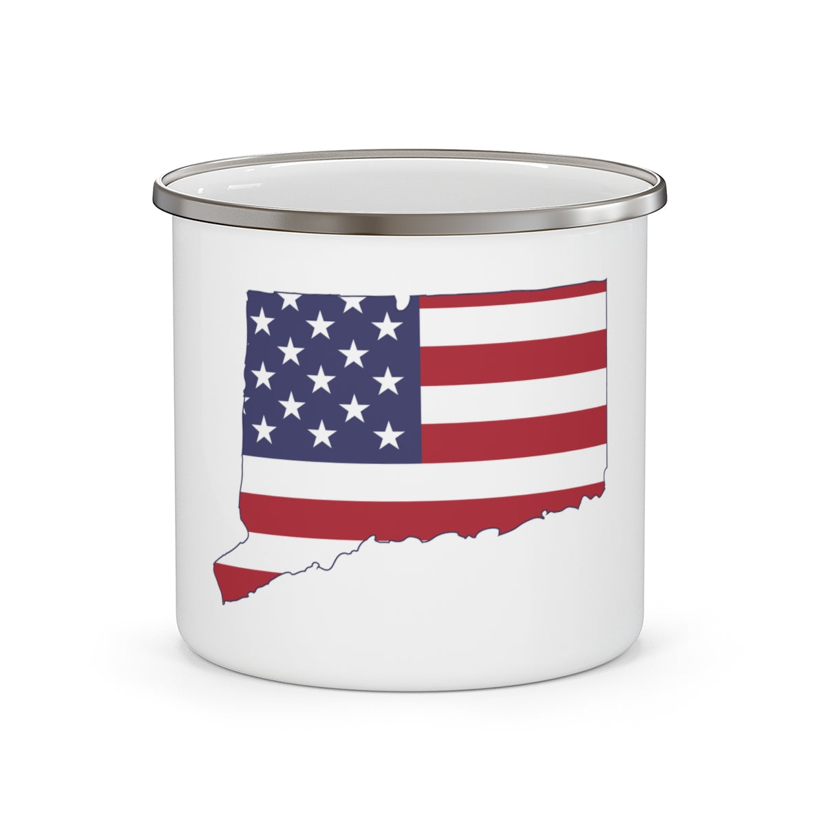 Connecticut / ct american flag camping mug