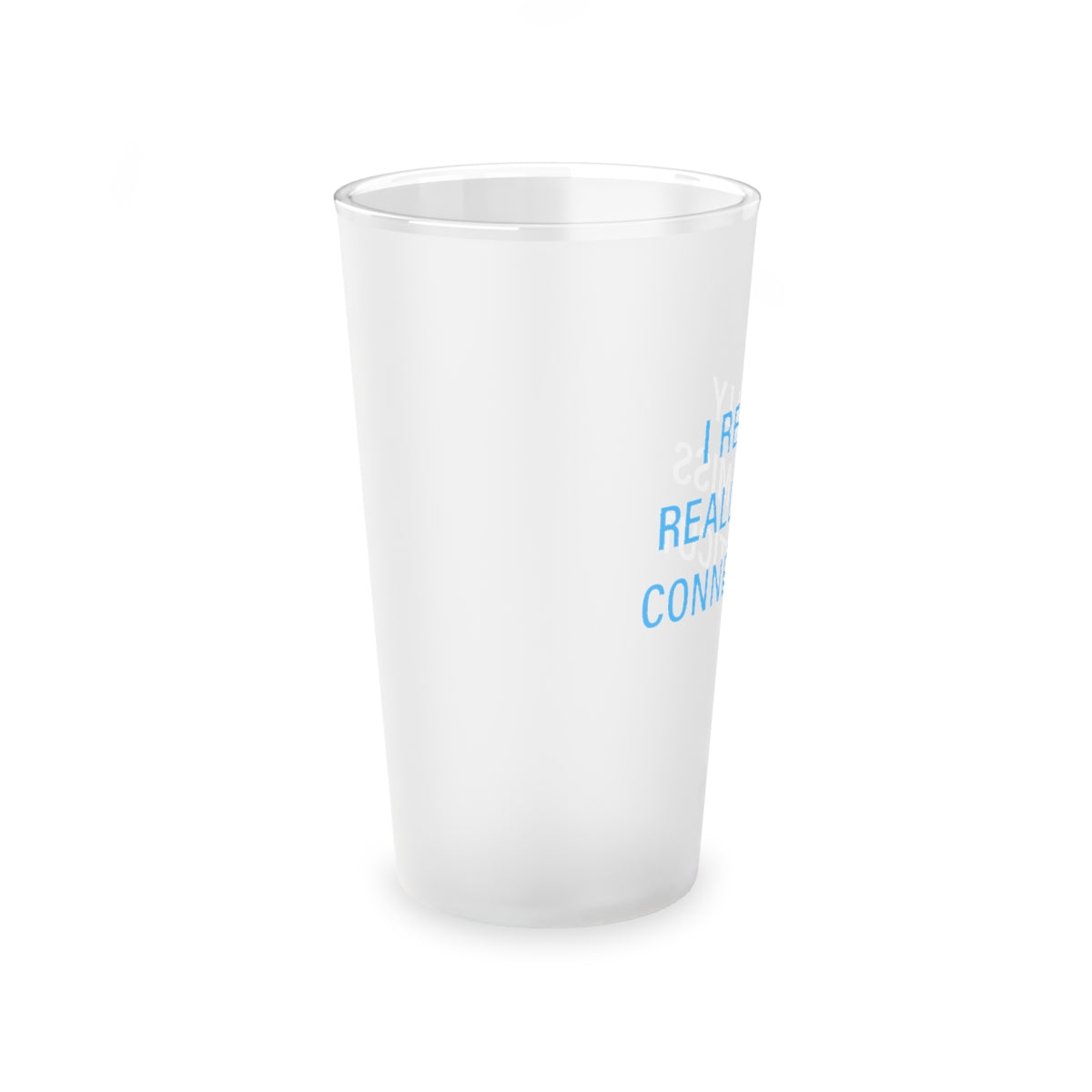 I Really Really Miss Connecticut Frosted Pint Glass, 16oz