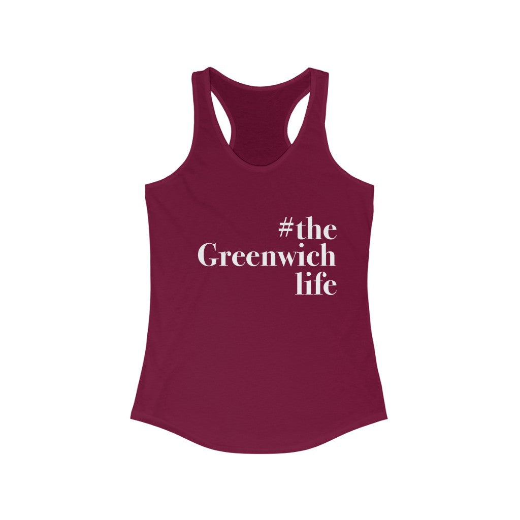 greenwich ct / conencticut womens tank top shirt 