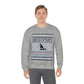 Westport Ugly Holiday Blue / White  Unisex Heavy Blend™ Crewneck Sweatshirt