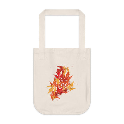 Maine leaves tote bag