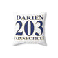 Darien 203 Connecticut Spun Polyester Square Pillow