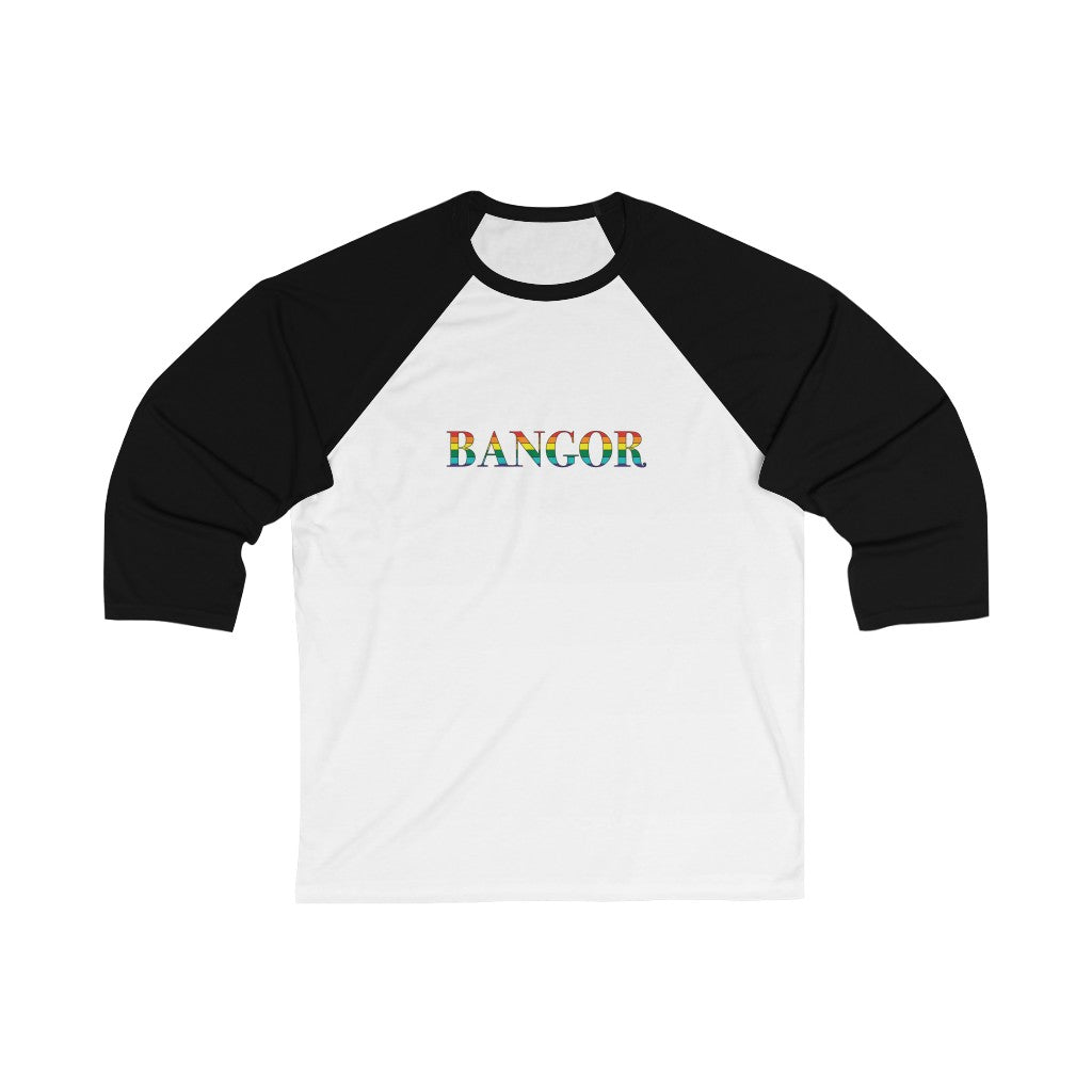 Bangor Rainbow Unisex 3\4 Sleeve Baseball Tee