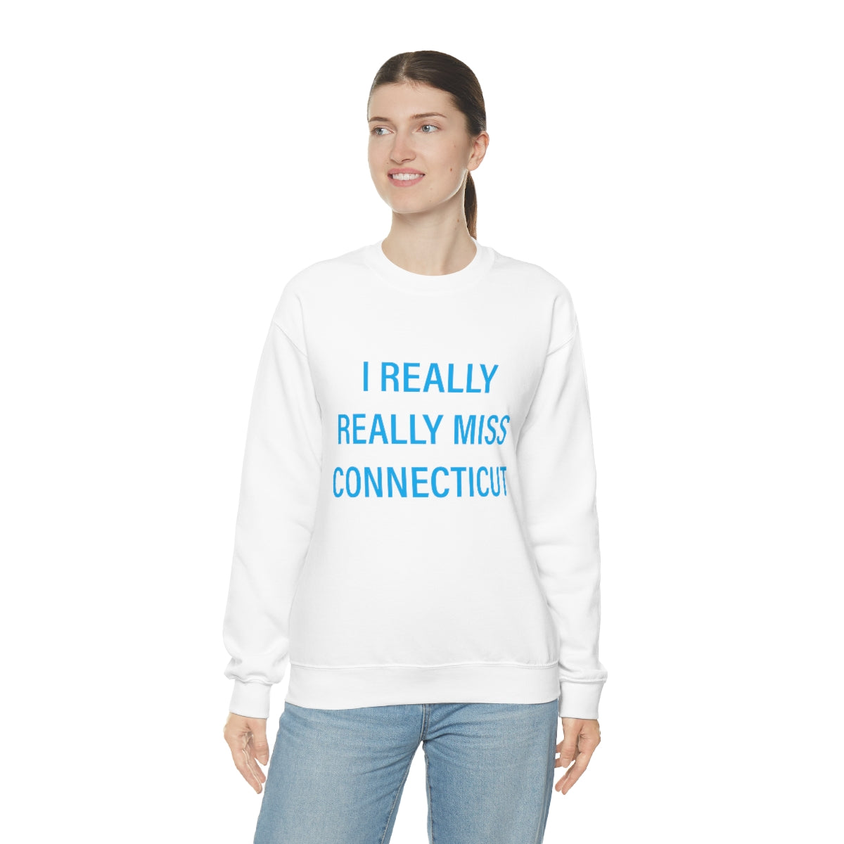 I Really Really Miss Connecticut Unisex Heavy Blend™ Crewneck Sweatshirt