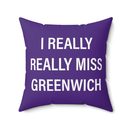 greenwich ct / connecticut pillow 