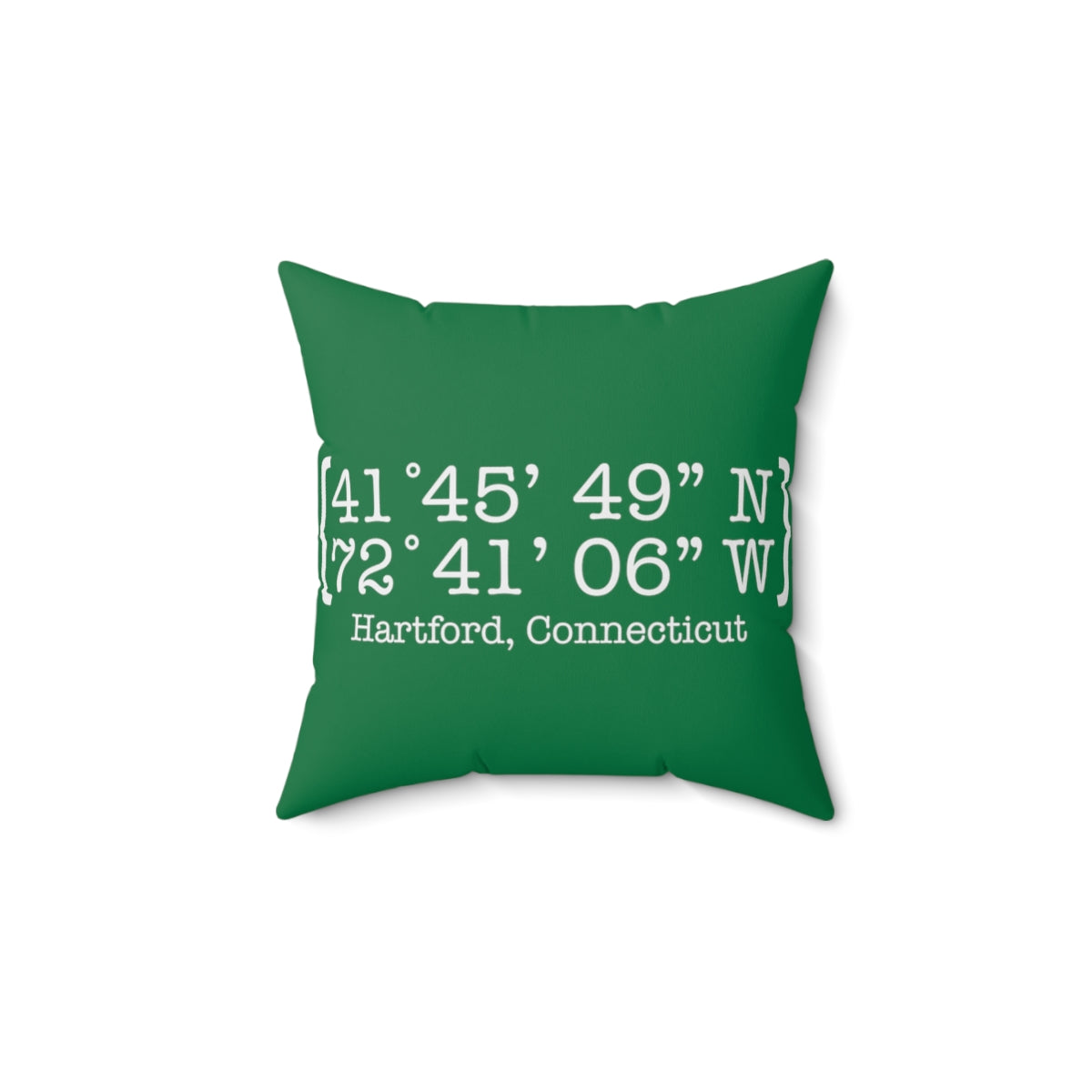 Hartford Coordinates Spun Polyester Square Pillow  Proceeds help grow Finding Connecticut's website and brand.   Click here to return to our home page.