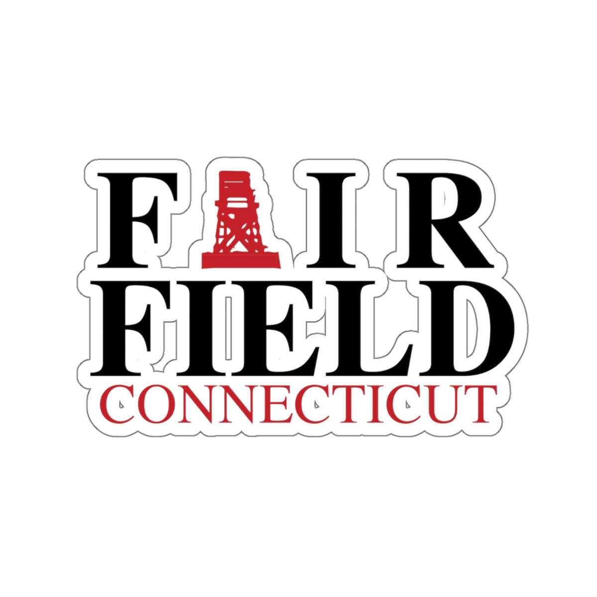 fairfield ct / connecticut sticker 