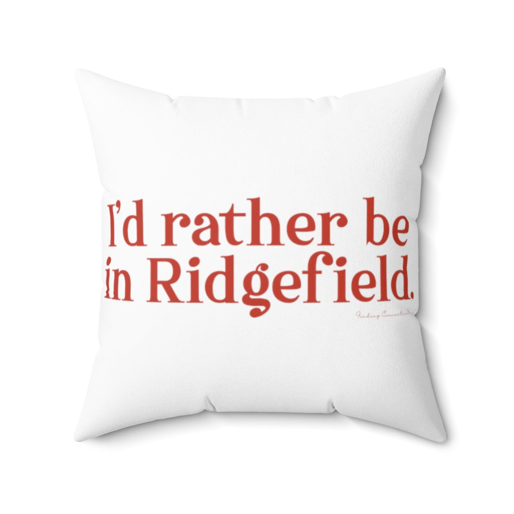 Ridgefield ct pillow