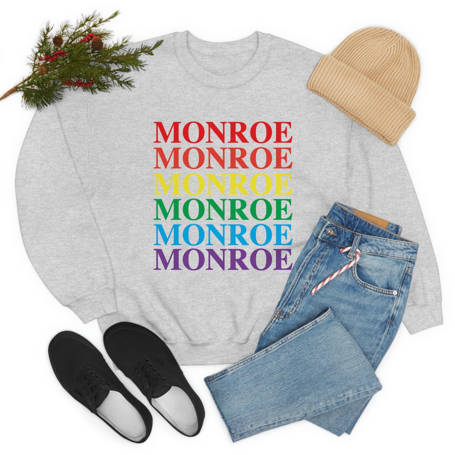 Monroe Pride Unisex Heavy Blend™ Crewneck Sweatshirt